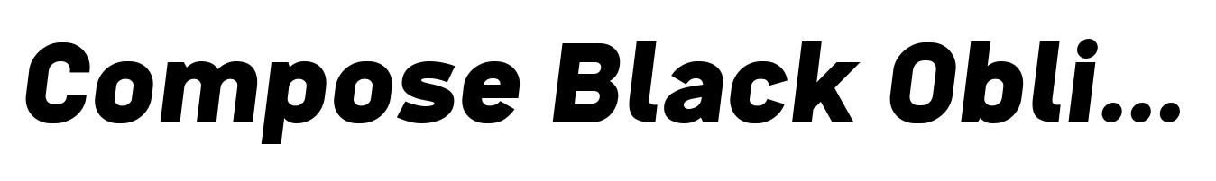 Compose Black Oblique